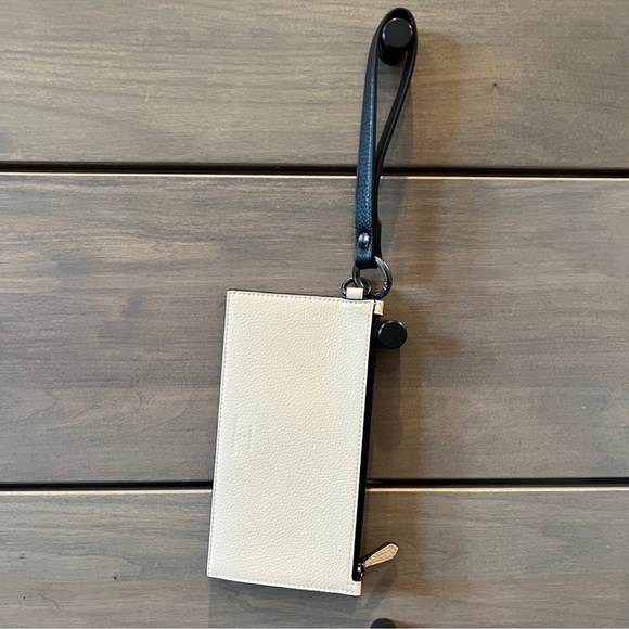 Coach X Jean Michel Basquiat Pouch & Card ID Wallet 2pcs NWOT pebble leather - Picture 4 of 16